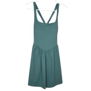 Elegant Teal Sleeveless Dress